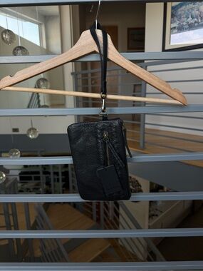NWT Day & Mood Black Leather Wristlet